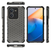 For vivo V25 5G / X80 Lite 5G Honeycomb Phone Case(Black)