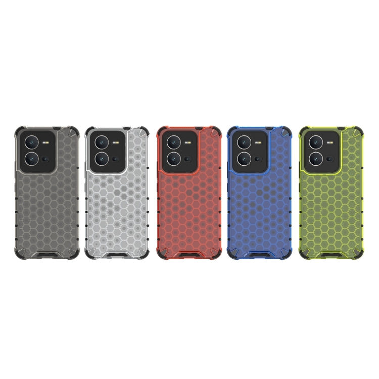 For vivo V25 5G / X80 Lite 5G Honeycomb Phone Case(Black)
