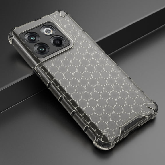 For OnePlus 10T Honeycomb Phone Case(Black)