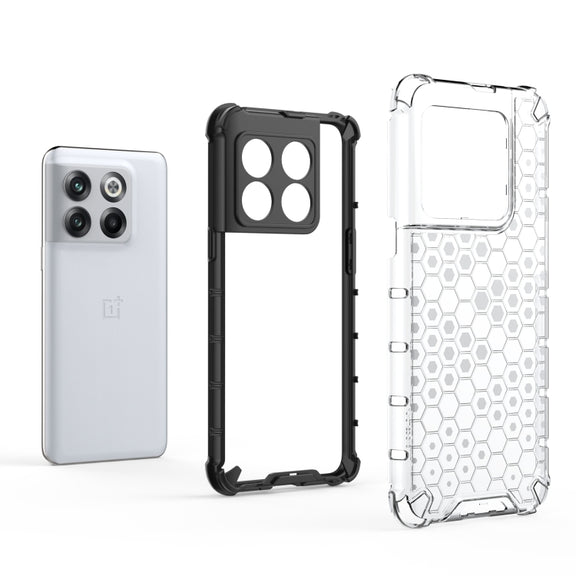 For OnePlus 10T Honeycomb Phone Case(Black)