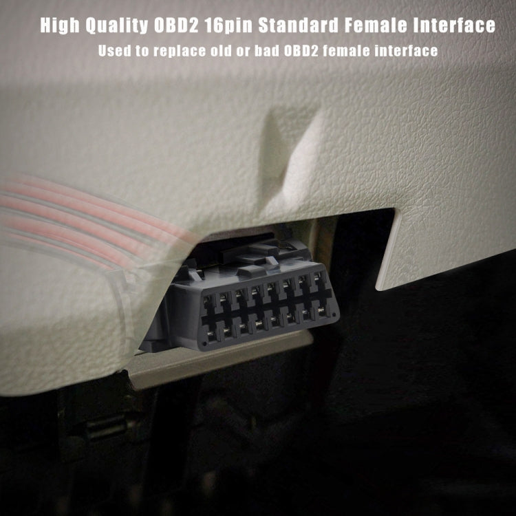 30cm 16Pin Fixed Terminal Extension Cable Female Plug for KIA