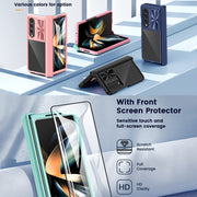 For Samsung Galaxy Z Fold4 360 Full Body Sliding Camshield Phone Case(Black)