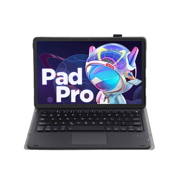 AM18-A Bluetooth Keyboard Leather Case with Touchpad For Lenovo XiaoXin Pad Pro 2022 11.2 inch(Black)