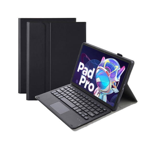 AM18-A Bluetooth Keyboard Leather Case with Touchpad For Lenovo XiaoXin Pad Pro 2022 11.2 inch(Black)
