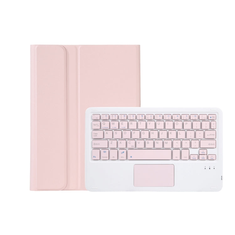 AM18-A Bluetooth Keyboard Leather Case with Touchpad For Lenovo XiaoXin Pad Pro 2022 11.2 inch(Pink)
