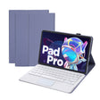 AM18-A Bluetooth Keyboard Leather Case with Touchpad For Lenovo XiaoXin Pad Pro 2022 11.2 inch(Blue) - Lenovo Keyboard by PMC TechLife | Online Shopping South Africa | PMC TechLife