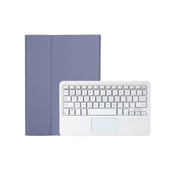 AM18-A Bluetooth Keyboard Leather Case with Touchpad For Lenovo XiaoXin Pad Pro 2022 11.2 inch(Blue)