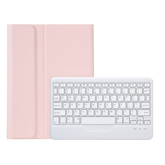AM18-B Bluetooth Keyboard Leather Case For Lenovo XiaoXin Pad Pro 2022 11.2 inch(Pink)