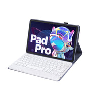 AM18-B Bluetooth Keyboard Leather Case For Lenovo XiaoXin Pad Pro 2022 11.2 inch(Blue)