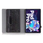AM18-B Bluetooth Keyboard Leather Case For Lenovo XiaoXin Pad Pro 2022 11.2 inch(Blue)