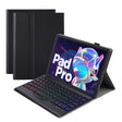 AM18-BS Tri-color Backlight Bluetooth Keyboard Leather Case For Lenovo XiaoXin Pad Pro 2022 11.2 inch(Black) - Lenovo Keyboard by PMC TechLife | Online Shopping South Africa | PMC TechLife | Buy Now Pay Later Mobicred