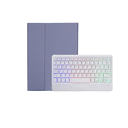 AM18-BS Tri-color Backlight Bluetooth Keyboard Leather Case For Lenovo XiaoXin Pad Pro 2022 11.2 inch(Blue)
