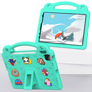 Handle Kickstand Children EVA Shockproof Tablet Case For iPad Pro 11 2018 / 2020 / 2021(Mint Green)