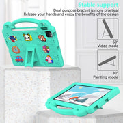 Handle Kickstand Children EVA Shockproof Tablet Case For iPad Pro 11 2018 / 2020 / 2021(Mint Green)
