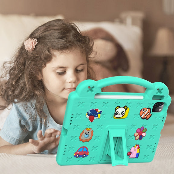 Handle Kickstand Children EVA Shockproof Tablet Case For iPad Pro 11 2018 / 2020 / 2021(Mint Green)