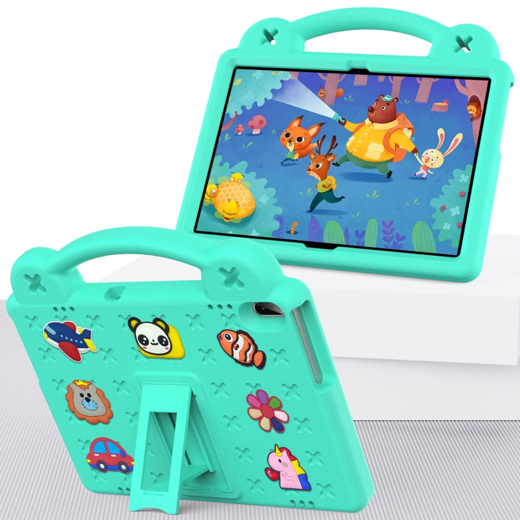 For Huawei MediaPad T5 10.1 Handle Kickstand Children EVA Shockproof Tablet Case(Mint Green)