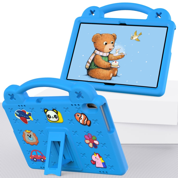 For Huawei MediaPad T5 10.1 Handle Kickstand Children EVA Shockproof Tablet Case(Sky Blue)