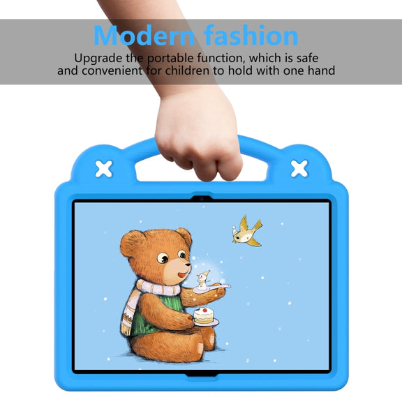 For Huawei MediaPad T5 10.1 Handle Kickstand Children EVA Shockproof Tablet Case(Sky Blue)