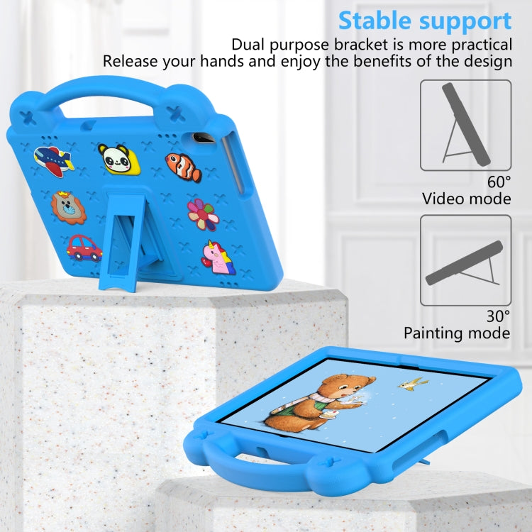 For Huawei MediaPad T5 10.1 Handle Kickstand Children EVA Shockproof Tablet Case(Sky Blue)