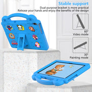 For Huawei MediaPad T5 10.1 Handle Kickstand Children EVA Shockproof Tablet Case(Sky Blue)