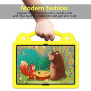 For Huawei MediaPad T5 10.1 Handle Kickstand Children EVA Shockproof Tablet Case(Yellow)