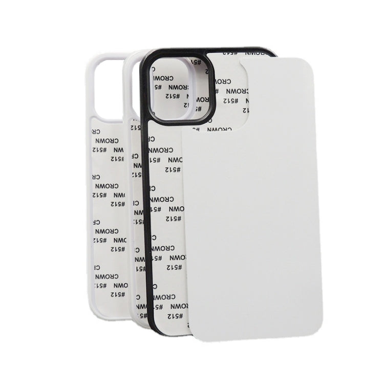 For iPhone 14 Plus 10 PCS  2D Blank Sublimation Phone Case(Black)