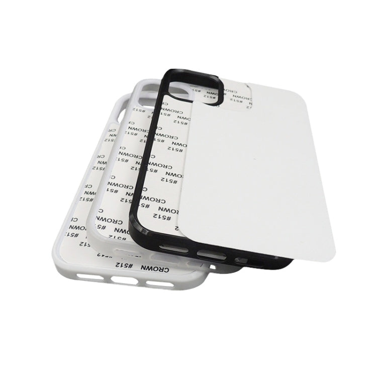 For iPhone 14 Pro Max 10 PCS 2D Blank Sublimation Phone Case(Black)
