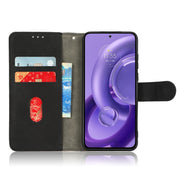 For Motorola Edge 30 Lite / Edge 30 Neo Skin Feel Magnetic Flip Leather Phone Case(Black)