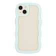 For iPhone 15 Plus Candy Color Wave TPU Clear PC Phone Case(Green) - free shipping - PMC TechLife - Order now!