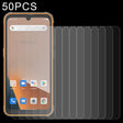 For Blackview BV5200 50 PCS 0.26mm 9H 2.5D Tempered Glass Film - For Blackview by PMC TechLife | Online Shopping South Africa | PMC TechLife
