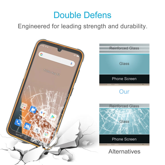 For Blackview BV5200 50 PCS 0.26mm 9H 2.5D Tempered Glass Film