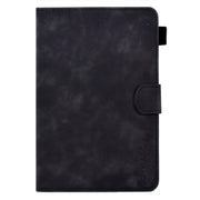 For Amazon Kindle Fire 7 2022 Embossed Smile Flip Tablet Leather Case(Black)