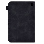 For Amazon Kindle Fire 7 2022 Embossed Smile Flip Tablet Leather Case(Black)
