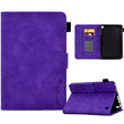 For Amazon Kindle Fire 7 2022 Embossed Smile Flip Tablet Leather Case(Purple) - Amazon by PMC TechLife | Online Shopping South Africa | PMC TechLife | Buy Now Pay Later Mobicred