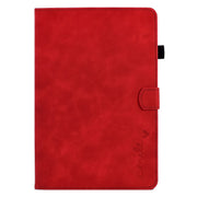 For Amazon Kindle Fire HD 8 2022 / 2020 Embossed Smile Flip Tablet Leather Case(Red)