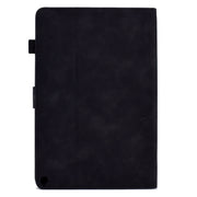 For Amazon Kindle Fire HD 10 2021 Embossed Smile Flip Tablet Leather Case(Black)