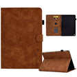 For Amazon Kindle Fire HD 10 2021 Embossed Smile Flip Tablet Leather Case(Brown) - Amazon by PMC TechLife | Online Shopping South Africa | PMC TechLife | Buy Now Pay Later Mobicred