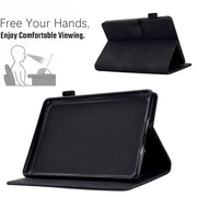 For Amazon Kindle Paperwhite 5 Embossed Smile Flip Tablet Leather Case(Black)
