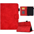 For Amazon Kindle Paperwhite 5 Embossed Smile Flip Tablet Leather Case(Red) - Amazon by PMC TechLife | Online Shopping South Africa | PMC TechLife | Buy Now Pay Later Mobicred