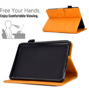 For Amazon Kindle Paperwhite 5 Embossed Smile Flip Tablet Leather Case(Khaki)