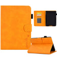 For Amazon Kindle Paperwhite 4/3/2/1 Embossed Smile Flip Tablet Leather Case(Khaki) - Amazon by PMC TechLife | Online Shopping South Africa | PMC TechLife | Buy Now Pay Later Mobicred
