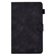 For Amazon Kindle Fire 7 2019/2017/2015 Embossed Smile Flip Tablet Leather Case(Black)