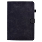 For Lenovo Tab M10 Embossed Smile Flip Tablet Leather Case(Black)