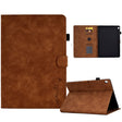 For Lenovo Tab M10 Embossed Smile Flip Tablet Leather Case(Brown) - Lenovo by PMC TechLife | Online Shopping South Africa | PMC TechLife | Buy Now Pay Later Mobicred