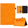 For Lenovo Tab M10 Embossed Smile Flip Tablet Leather Case(Khaki) - Lenovo by PMC TechLife | Online Shopping South Africa | PMC TechLife | Buy Now Pay Later Mobicred