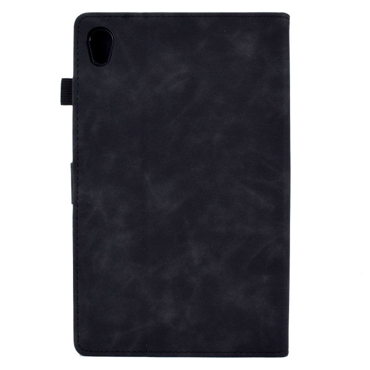 For Lenovo Tab M10 HD Gen 2 Embossed Smile Flip Tablet Leather Case(Black)