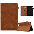 For Lenovo Tab M10 HD Gen 2 Embossed Smile Flip Tablet Leather Case(Brown) - Lenovo by PMC TechLife | Online Shopping South Africa | PMC TechLife | Buy Now Pay Later Mobicred
