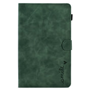 For Lenovo Tab M10 HD Gen 2 Embossed Smile Flip Tablet Leather Case(Green)