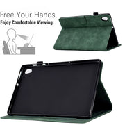 For Lenovo Tab M10 HD Gen 2 Embossed Smile Flip Tablet Leather Case(Green)