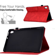 For Lenovo Tab M10 HD Gen 2 Embossed Smile Flip Tablet Leather Case(Red)